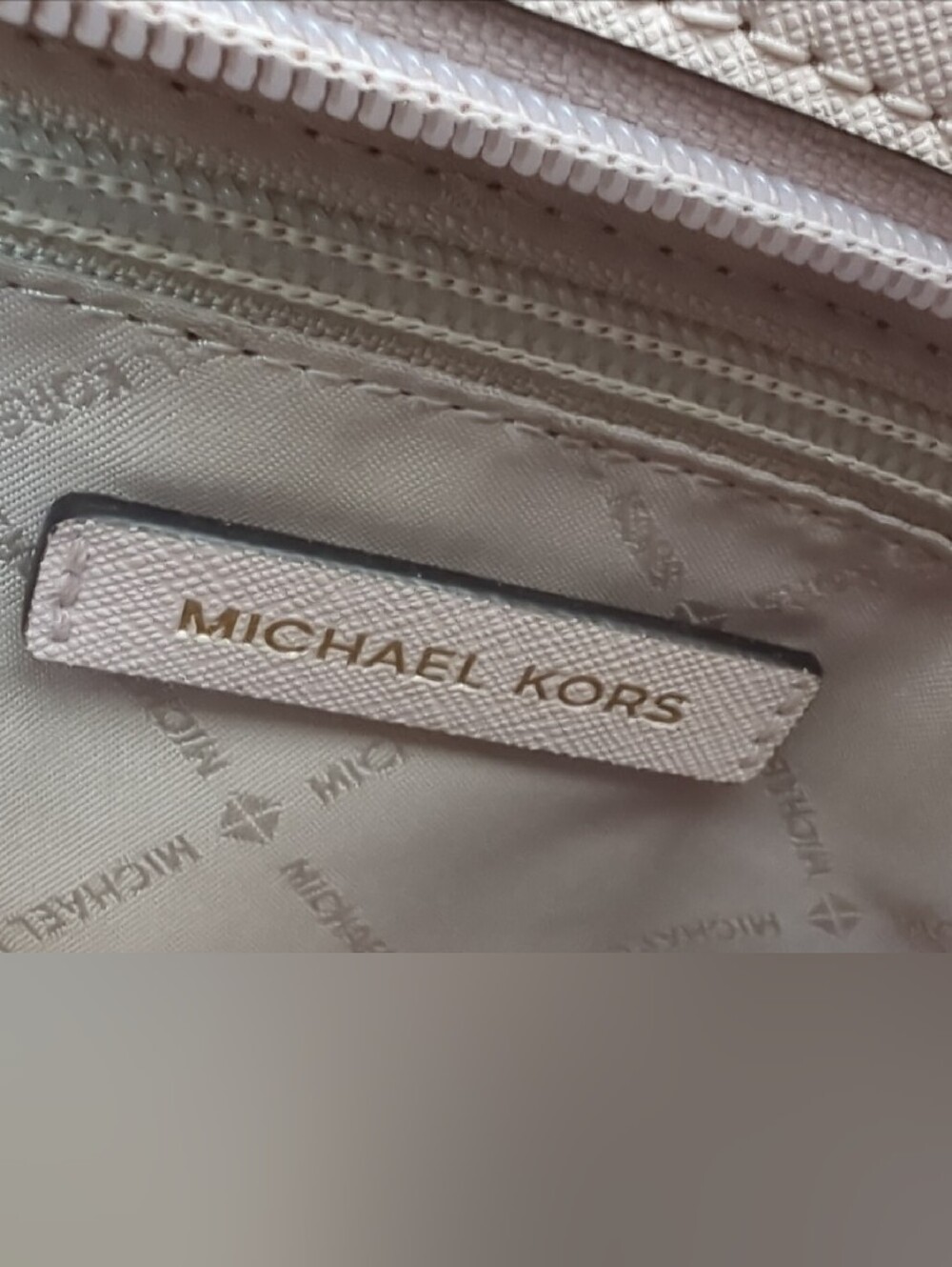 Michael Kors Pink Saffiano Chain-Handle Shoulder Tote - Picture 6 of 7